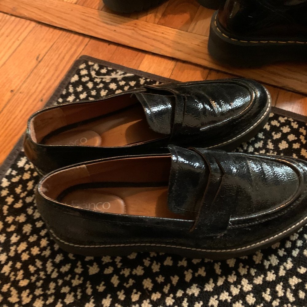 Franco Sarto patent loafers size 11
